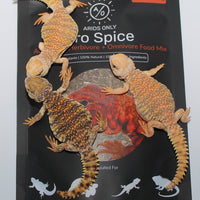 Lizard feeding on Uro Spice botanical topper