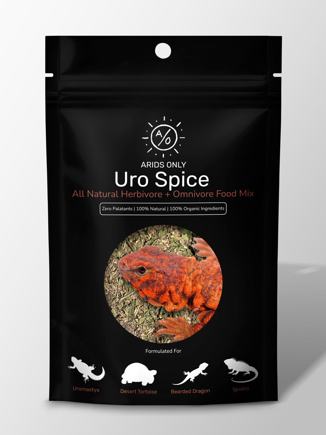 Uro Spice botanical reptile food topper package