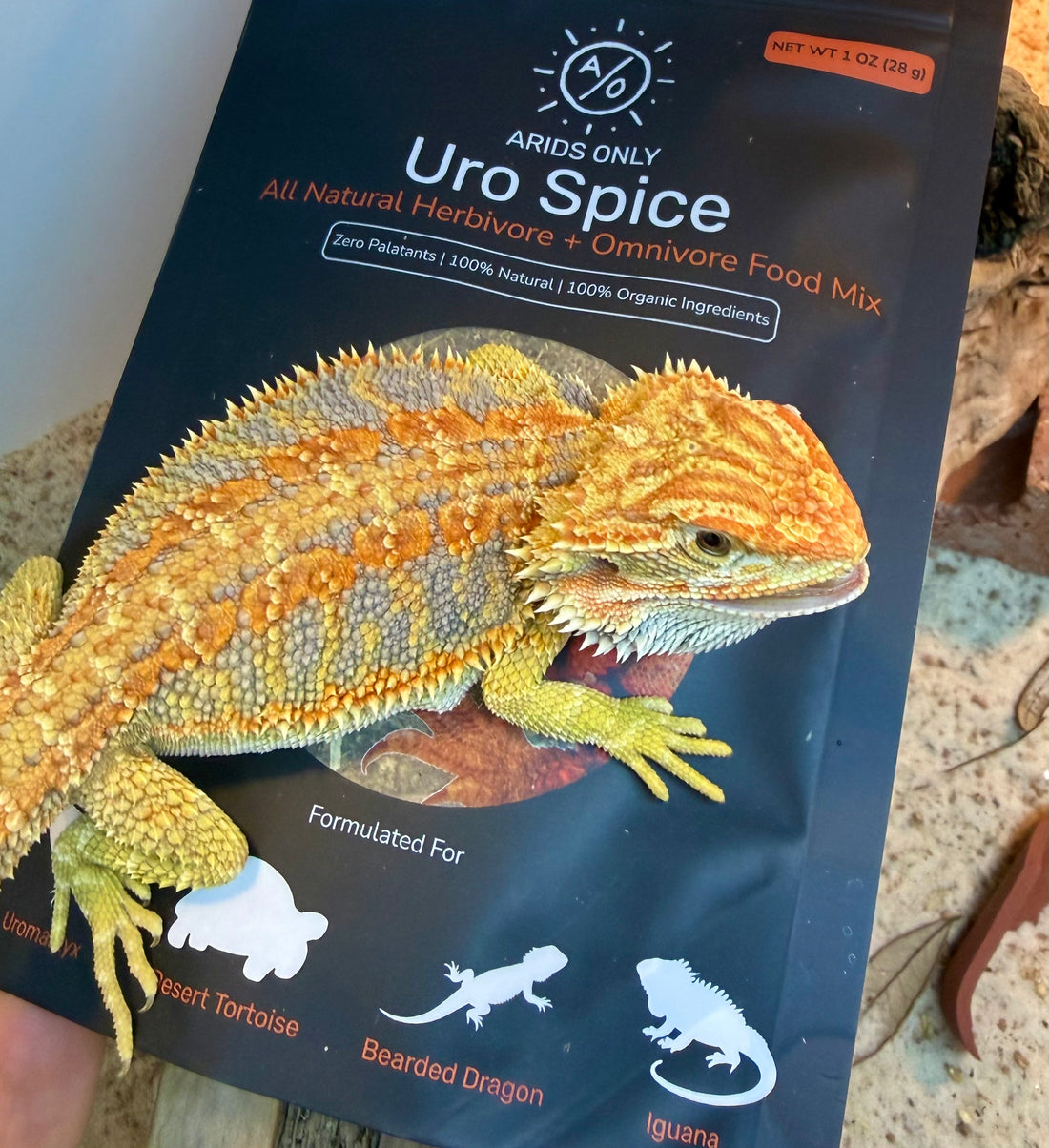 Close-up of Uro Spice botanical topper blend